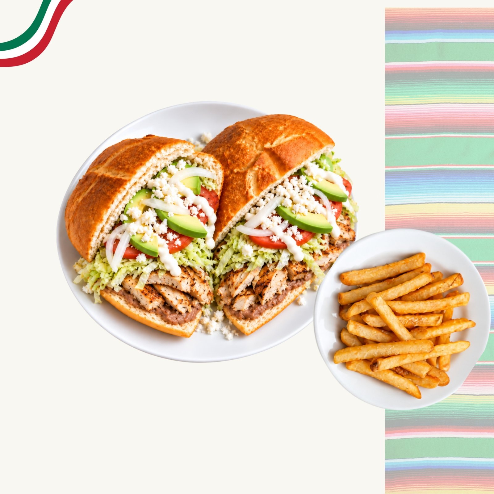 Torta de pollo a la plancha